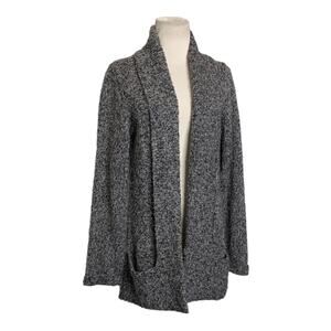 Mary gray brown long sleeves open front cardigan size M